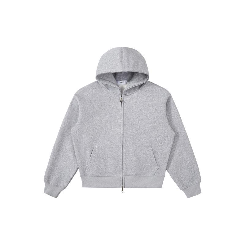 

Худі RDT Menswear Boxy з коротким рукавом, потовщене - Важка, вільна толстовка однотонна S сірий колір
