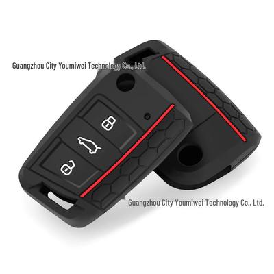 Silicone Key Pouch & Remote Cover for 2017 VW Golf 7, Lamando, Tiguan, Touran
