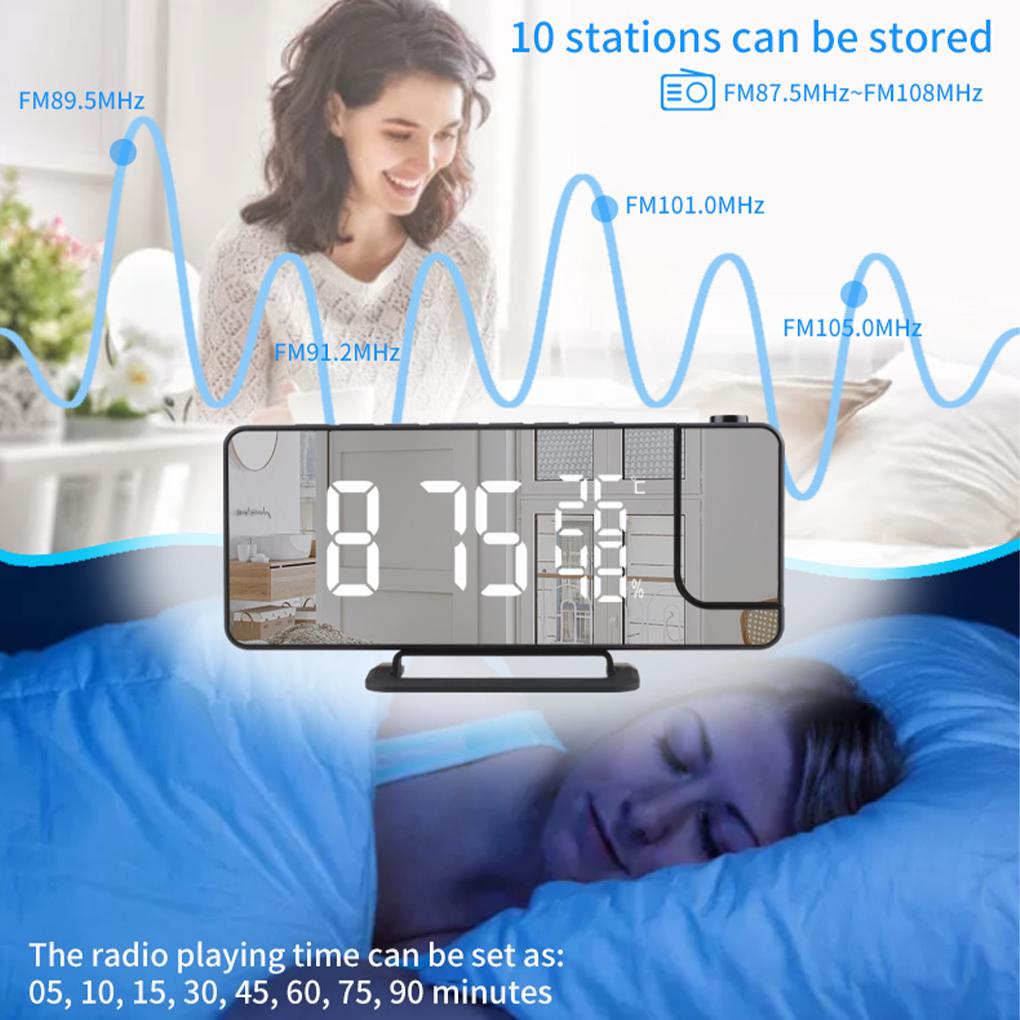 LED Smart Alarm Multifunctional USB Output Temperature Meter Clock
