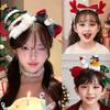 Shiny Sequin Christmas Headband Forest Green Elastic Band Xmas Tree Headpiece Lightweight Design Bright Red Sequin Hair Hoop
