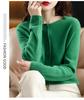 Women's Plus Size Wool Cashmere Cardigan - Cozy Autumn/Winter Knitwear Sweater