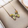 Butterfly Pendant Necklace Gold Color Box Chain for Women Daily Party Jewelry