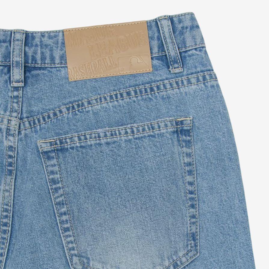 New MLB New York Yankees Jeans Women's Sky Blue 3FDPB0751-50BLL