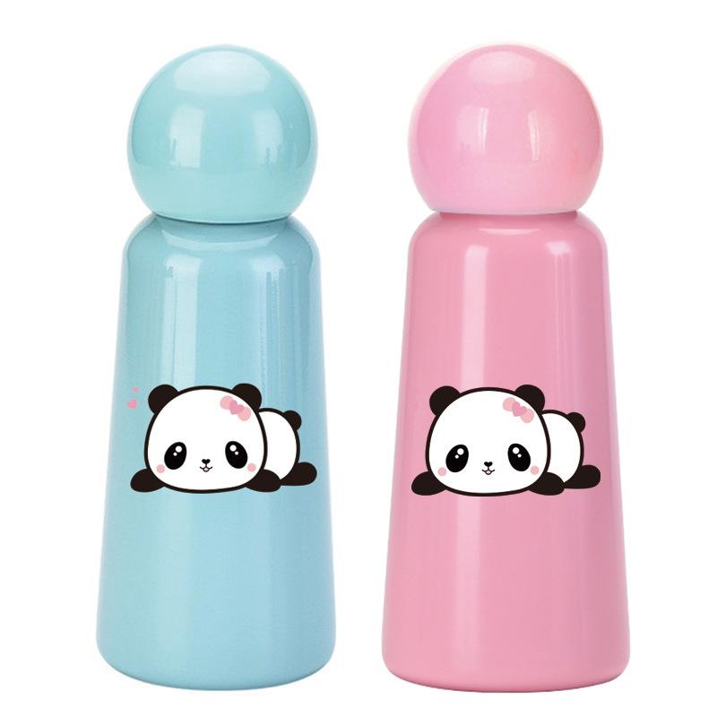 Stainless Steel Thermos Cup 350Ml Cute Student Children'S Printed Water Cup Portable Outdoor Sports Water Cup
