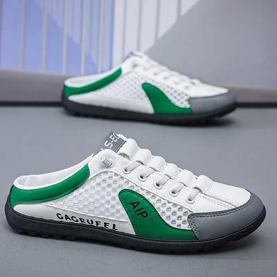 Lazy Man's Shoes Men's Slip-On Summer New Style Half Drag Shoes Board Shoes Casual Sports Shoes EVA Sole Plastic Surface