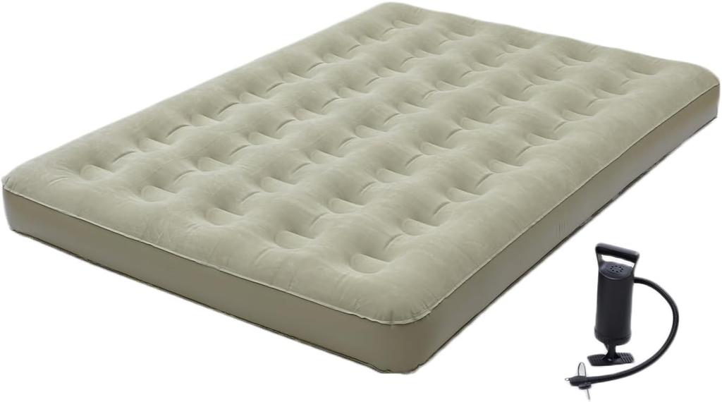 Campers Collection Yamazen Luft mit transparenten Spulen für ein stabiles 138cm B x 198cm T x 22cm Vinyl-Reparaturkleber-Bett, Doppelbett, Pumpe, Schlafen, H, HPB-D(KH)