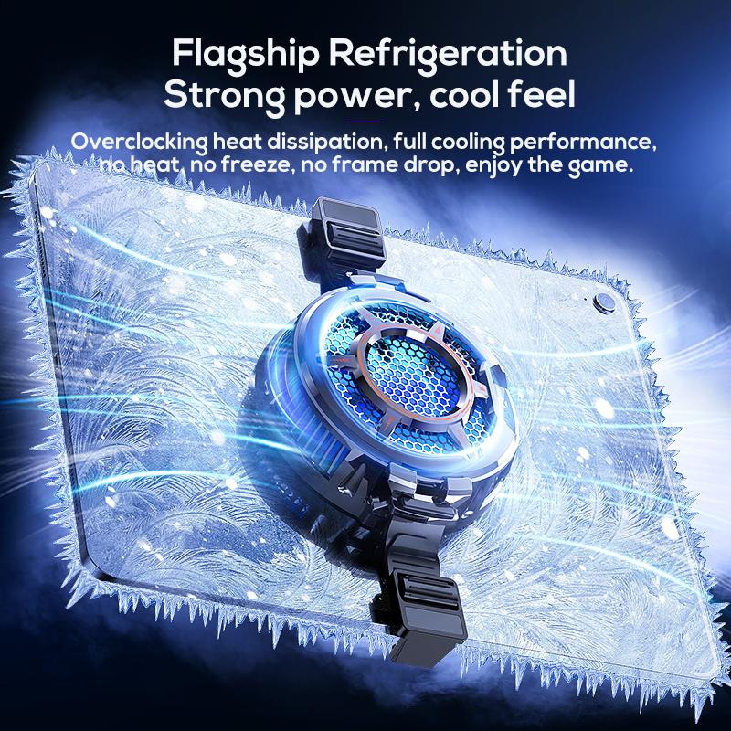 New Temperature Display Magnetic Tablet Cooler 30W Cooling Radiator for iPad Cooling Pad Portable Laptop Cooling Radiator