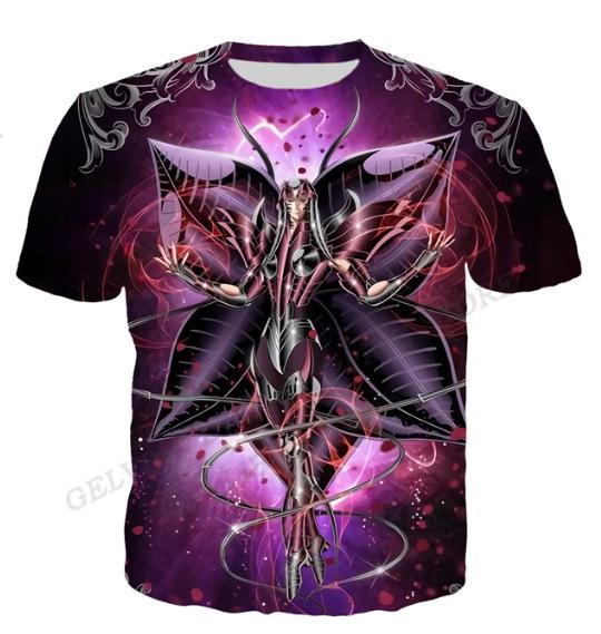 Saint Seiya 3D Print Short Sleeve T-Shirt Unisex Summer O-Neck Casual Streetwear Oversized T-shirt
