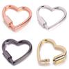 Buckle Craft Accessories Metal Heart Shape Heart Shape Spring Clasps Heart Shaped Opening Buckle