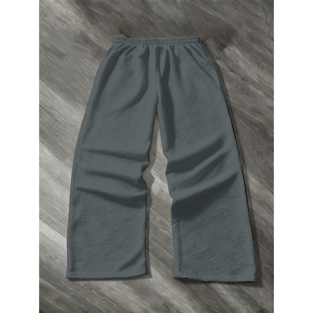 Wide Leg White Sweatpants with Dragon Tribal Art Perfect for Street Style