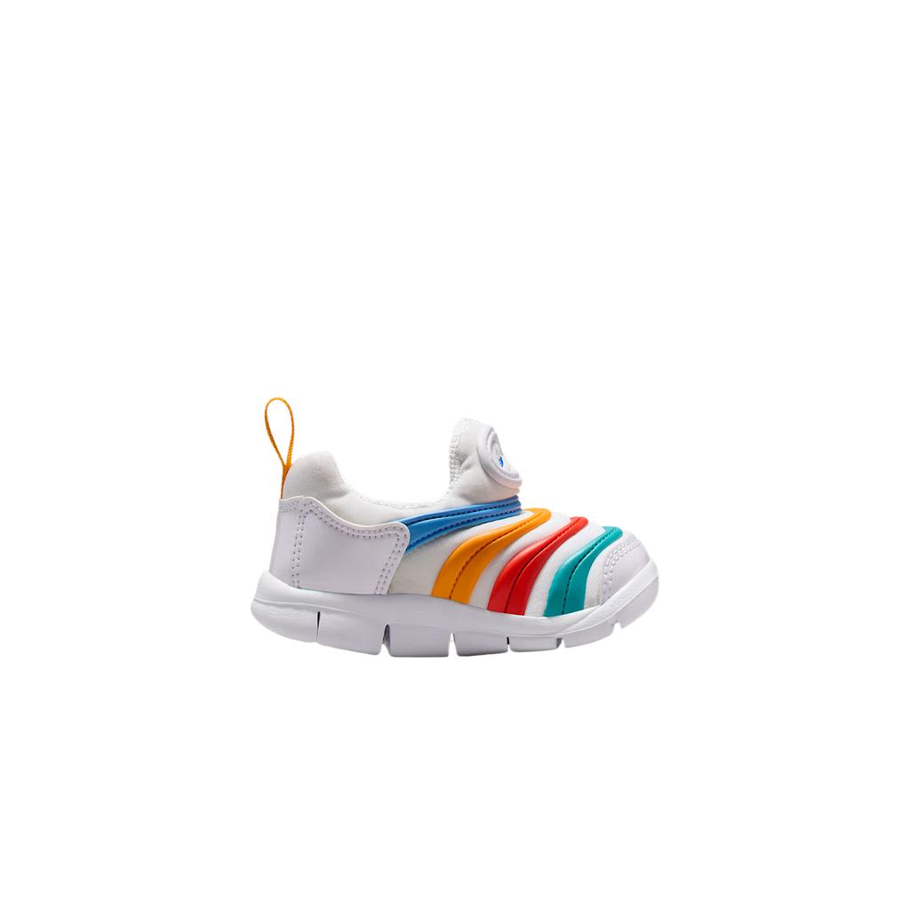 Nike Dynamo Free TD White Multi Baby Sneakers Limelight Hyper-Royal Dusty-Cactus 343938-106