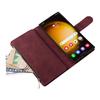 Samsung S25 EDGE Multi-Card Zipper Leather Case with Card Slot for S24FE/Note20