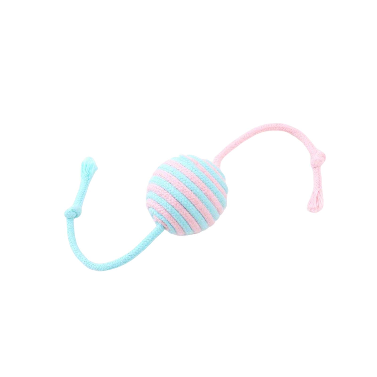 

Pet Toys: Colorful -tingling Ball, Amusing Toy To Boredom, Self-amusement Chew Toy, Wear-resistant Sound-producing Ball one size синий