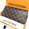 Used Beautiful Damier Zippy Wallet N60015 Ebene with Box
