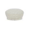 VARZAR Epoxy Stud See-Through Beret White