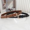Stylish Black Leather Belt For Women High Quality Genuine Leather Casual Fashion Accessory