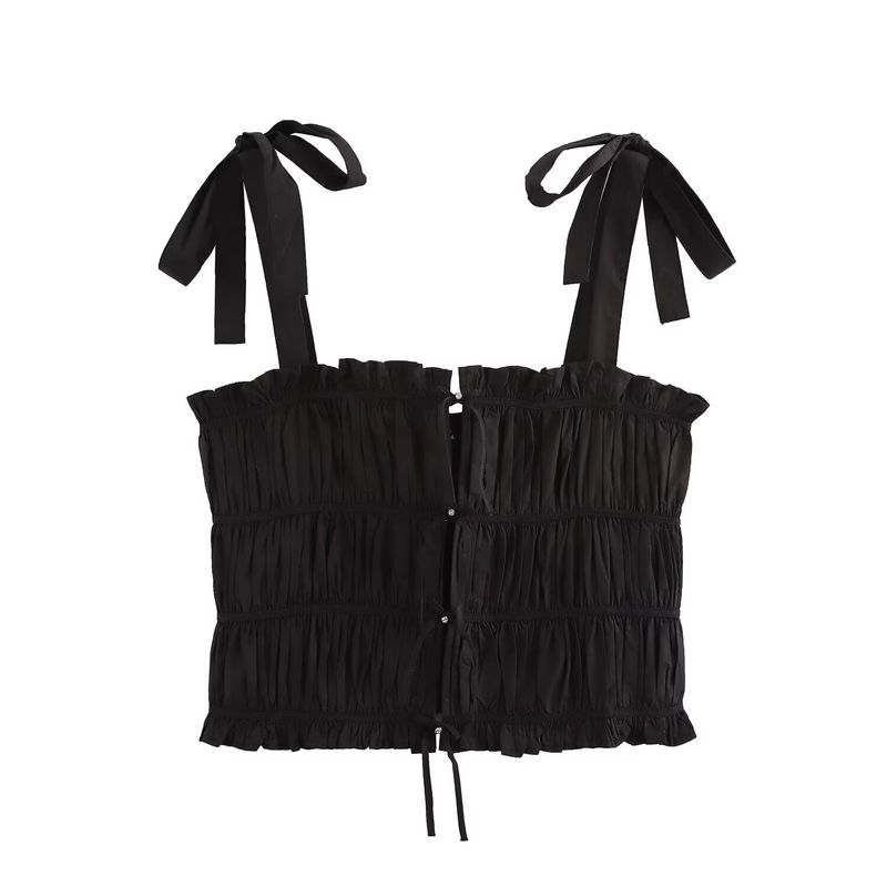 Kaslead New Arrival Women's Fashion Style Jewelry Inlaid Butterfly Decoration Poplin Tops 0881068