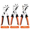 Useful Metal Leather Hole Punch Pliers Revolving Handheld Hole Punching Tool Ergonomic Handle Adjustable Eyelet Puncher