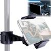 Cell Phone Holder for Microphone Stand 360° Swivel Adjustable Smartphone Clamp Mount In Car Back Seat Headrest Support Bracket