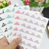 24 Retro Plaid & Stripe Photo Corner Stickers for DIY Albums & Cards - 4 Colors