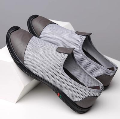 Men's Shoes New Breathable Casual Shoes Summer Hollow Out Mesh Shoe Soft Soled Comfortable Driving Shoes for Men Slip-On Loafers