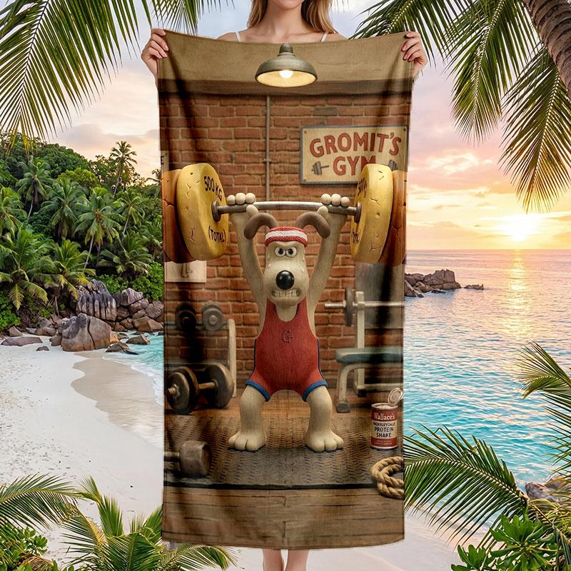 Großes Strandtuch Schnelltrocknendes Saugfähiges Handtuch Für Strand InnenbereichWallace & Gromit