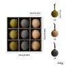 Christmas Ornament Set: DIY Flocked Ball Pendants with Gift Box for Tree Decoration