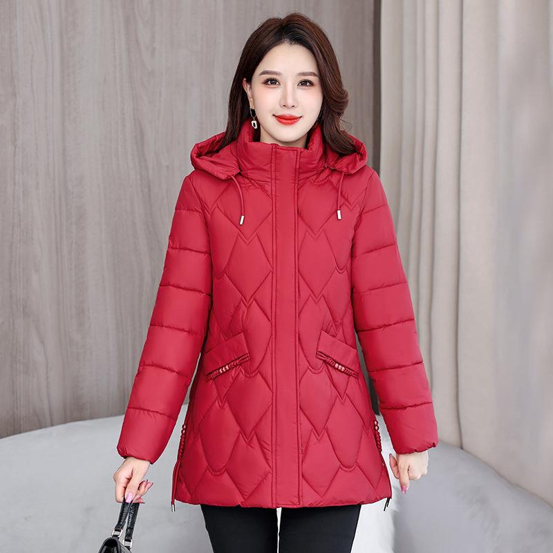2025 winter down cotton coat short fashionable women autumn and winter coat large size