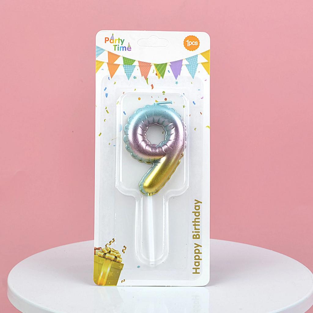 Creative Number Candles Color Candle Birthday Cake Decoration Gradient Cake Love Topper Party Supplies Decorate Boys Girls 123