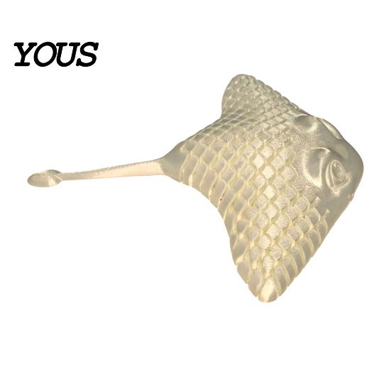 Decorative Items for Bedroom 3D Printed Manta Ray Fidget Toy, Flexible Articulated Sea Animal Figurine Creative Office Ornaments Desktop Decoration,