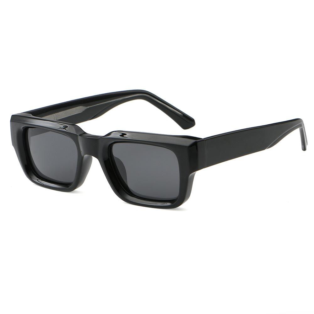 Superhot Eyewear 92214 Fashion 2023 Vintage Classic Thick Rectangle Travel Shades Sunglasses C1