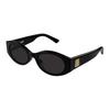 Fashionable Oval Sunglasses Women Sunglasses Black BB0477SA-001