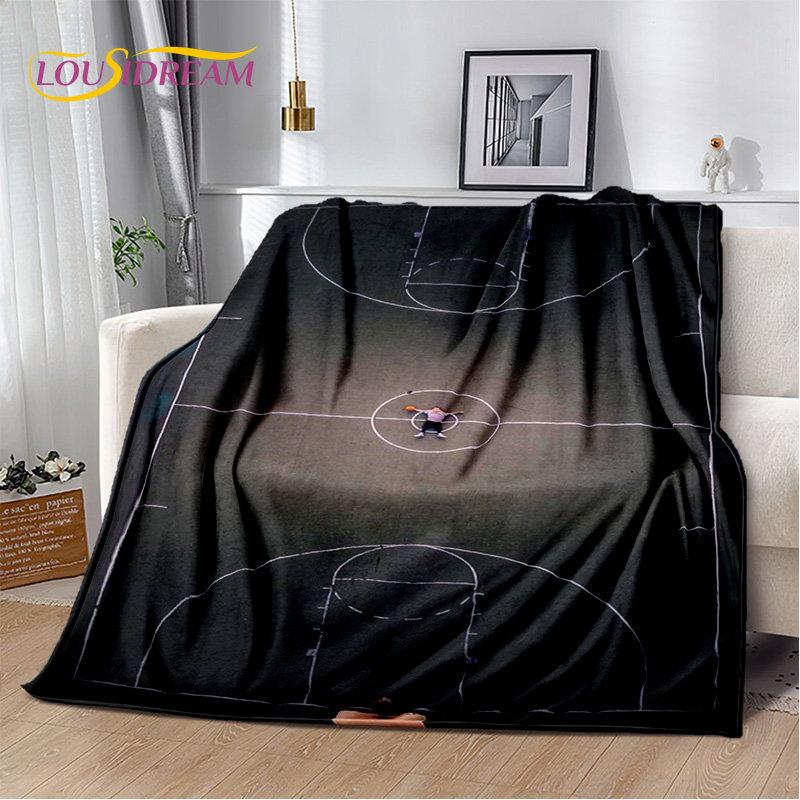 Basketball Art Cartoon Soft Plush Blanket,Flannel Blanket Throw Blanket for Living Room Bedroom Bed Sofa Picnic Cover Bettdecke