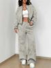 Outdoor Camouflage Autumn and Winter New European and American Women's Clothing Retro Printing Suit Women