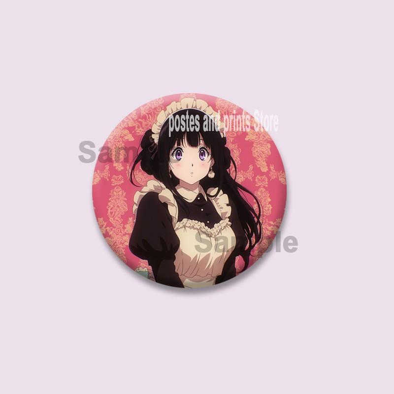 Cute Anime Hyouka Enamel Pins Clothing Bag Hat Jewelry Accessories Cartoon Round Brooch Eru Chitanda Animation Badge Toys Gifts