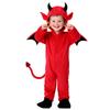 Ensemble de Costume d'Halloween pour Enfants Diable Chauve-souris Vampire Tenue de Jeu de Rôle Garçons Filles Cosplay Fête Robe