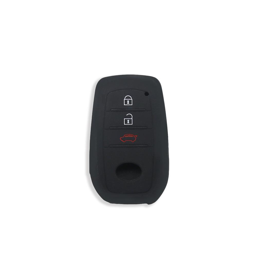 

Silicone key cover is suitable for Toyota RAV4 RongFang Smart 3-key key case Highlander Vessa Lingshang protective cover