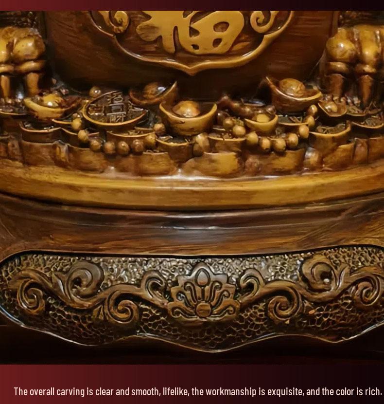 Golden Seven-Star Toad Figurine: Wealth Attraction Decor for Office or Housewarming Gift