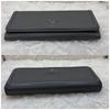 Used Beautiful condition  PRADA Saffiano long wallet, gray, bifold wallet, silver logo