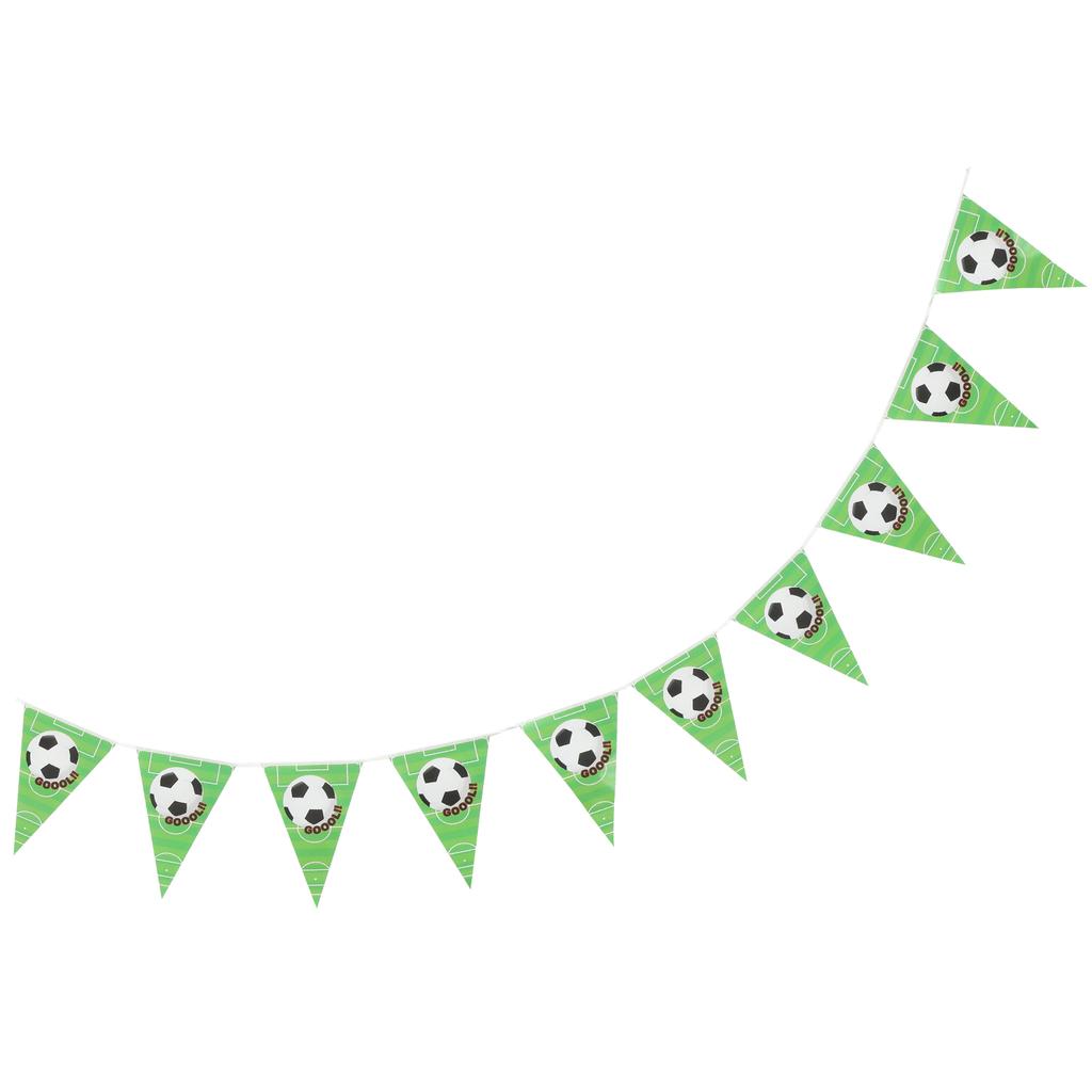 Green Football Theme Party Decorations Bunting Banner Garland Set Birthday Supplies Soccer Themed Streamers Confetti