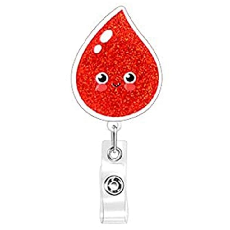 Multifuntional Acrylic Organ Badge Reel Cartoon Clip Brooch Doctor Nurse Badge Holder Suitable for Hospital Exhibitions