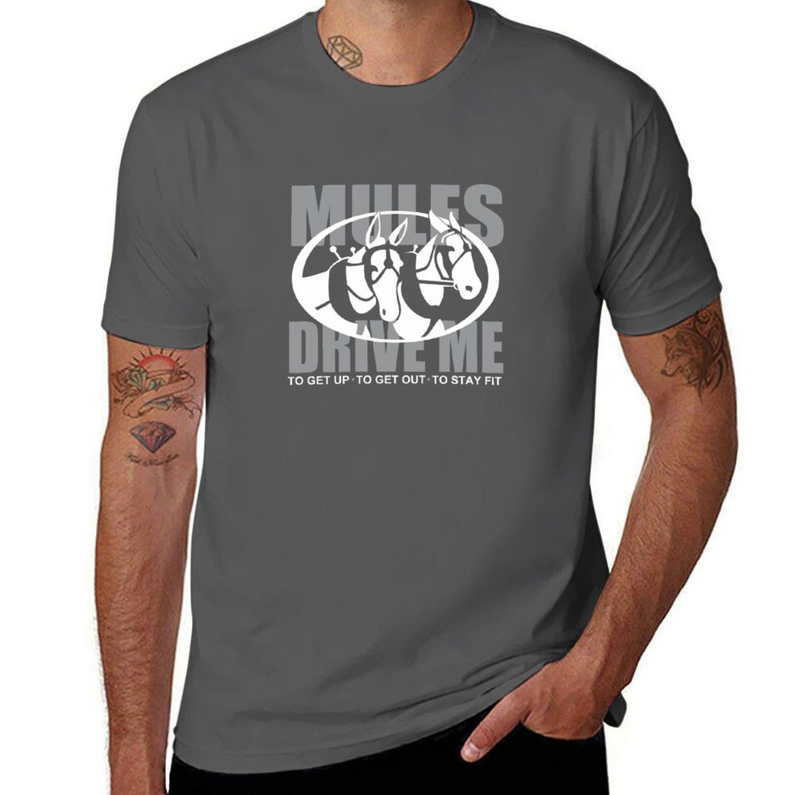 

Mules Drive Me Mule Carriage Driving NickerStickers on Redbubble T-Shirt men t shirt cotton 100% T-Shirt 4XL