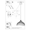 Lampa Wisząca Solidix 1 E27 Czarny Lumilo 06.393.65