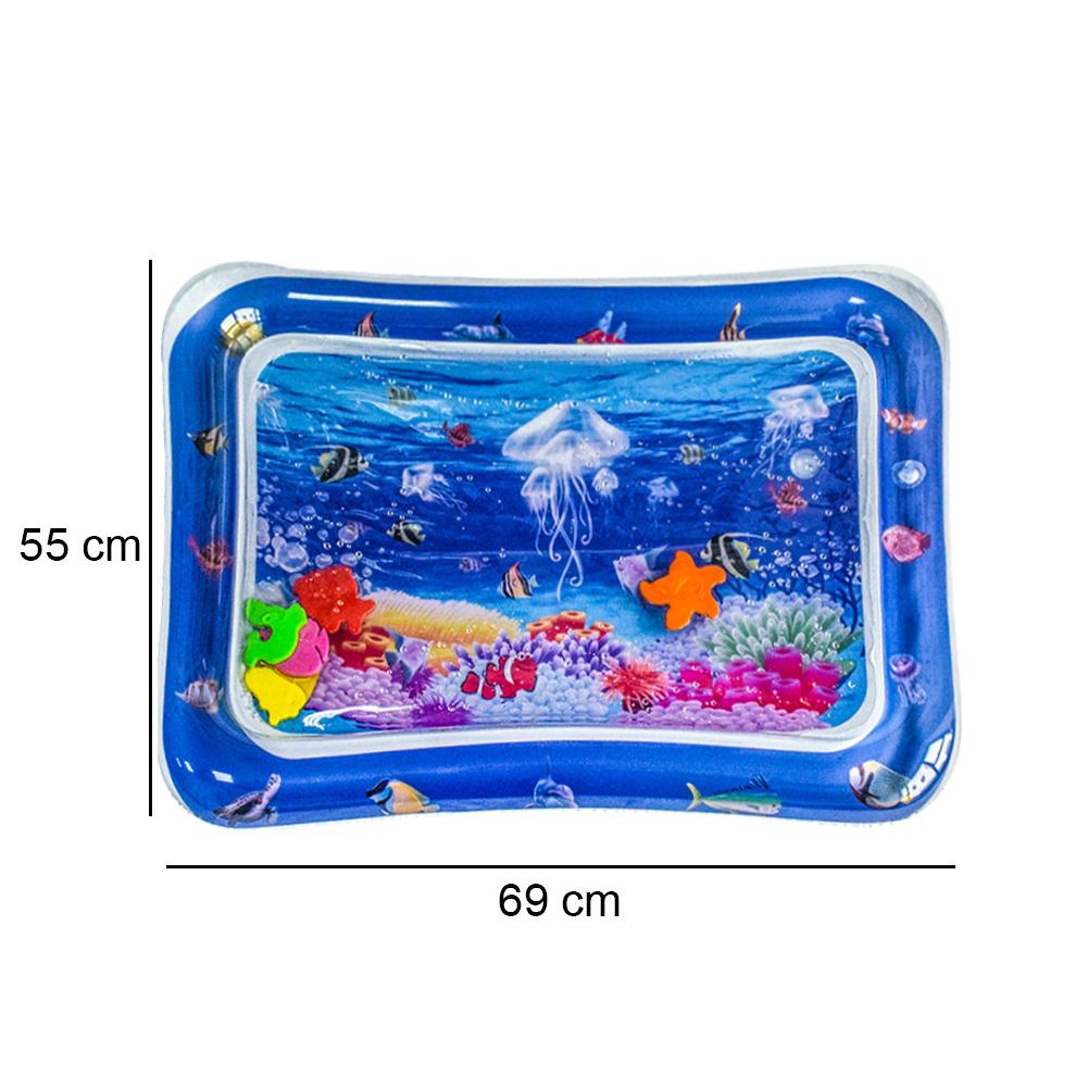 Water Sensory Play Mat Thickened Inflatable Water Mat For Cat Dog Pet Playmat With Fish Ocean Theme Baby Safety Cushion Ice Mat