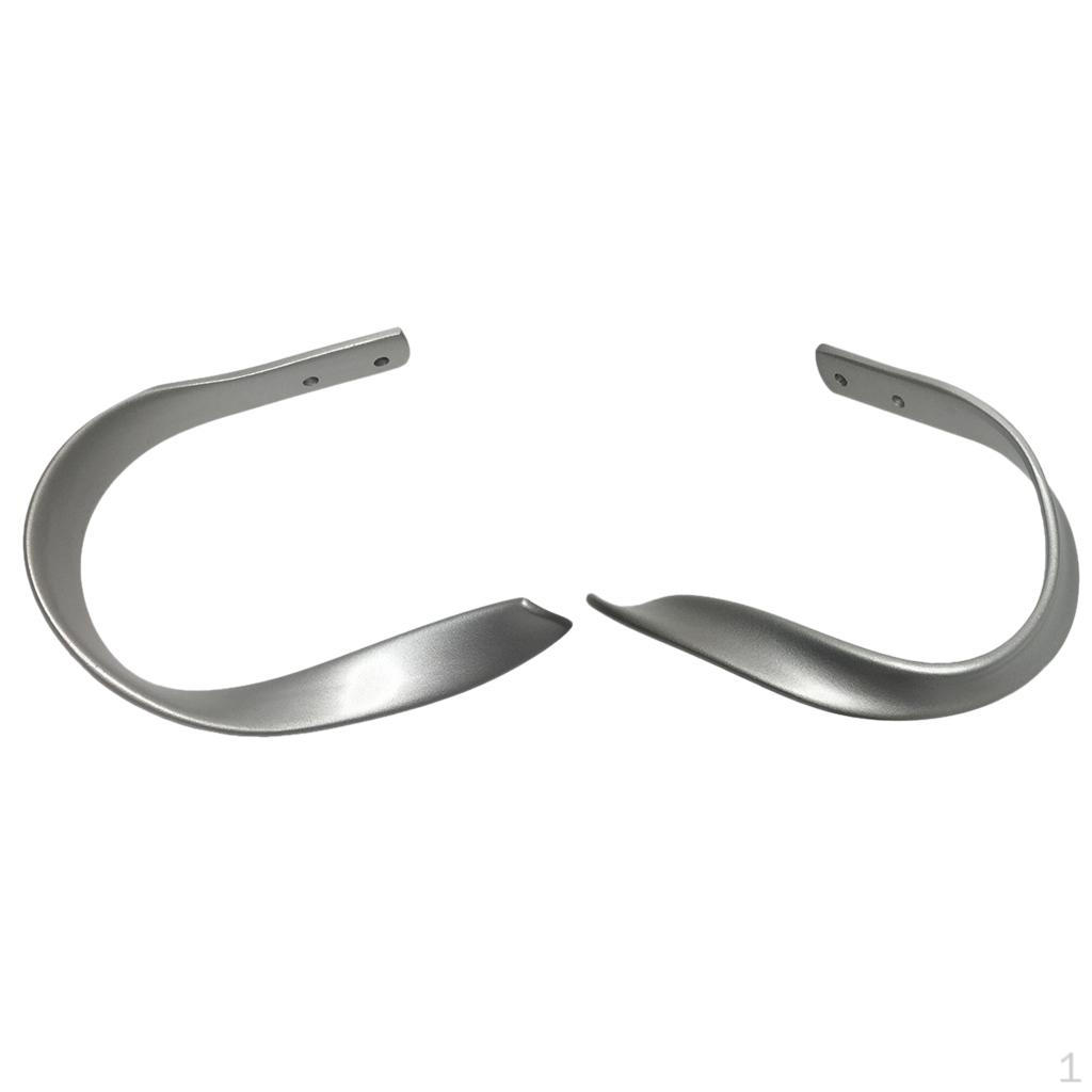 

1 Pair of Decorative Vintage Metal Curtain Holdbacks Hooks Drapery Tiebacks срібний