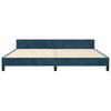Bed Frame without Mattress Dark Blue 200x200 cm Velvet