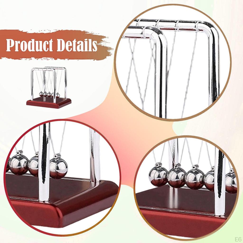 Berceau Pendule Billes Balle d'Équilibre Décoratif Apprentissage de la Physique Mouvement Fantastique Jouets Éducatifs