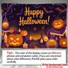 Party Backdrop Halloween Moon Flat Witch Pumpkin Celebration Photo Booth Party Decor