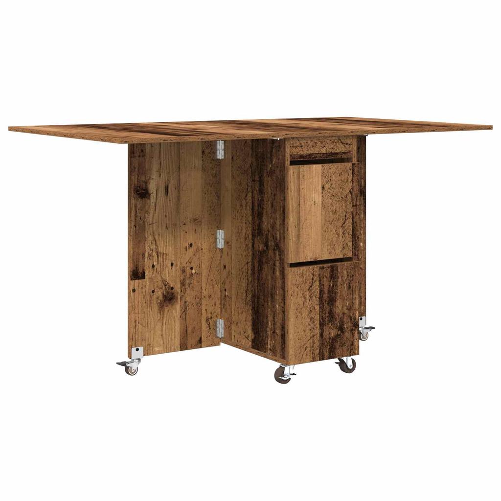 Dining Table Set 2 pcs 140 x 80 x 77 cm Reclaimed Wood Effect Particleboard