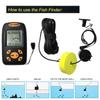 New Wire Fish Finder Portable Sonar Echo Sounder Fishing Machine Tool